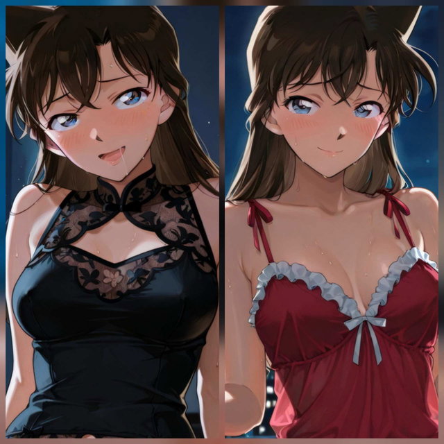 [AIイラストCG] 新蘭のコスプレ遊戯 -2 lingerieー編-