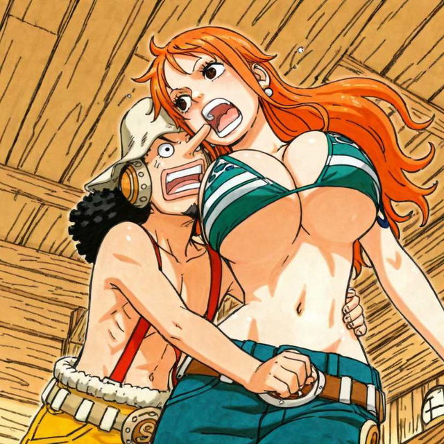Nami and Usopp at Sabaody