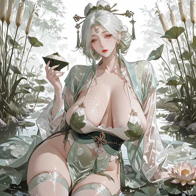 【巨乳淑女】粽子仙子-祝大家端午安康【A类画风】（26-06-18）