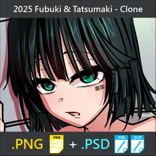 2025 Fubuki & Tatsumaki-Clone (PNG+PSD)