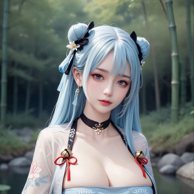 【4K】白丝抹胸古风少女（93P）
