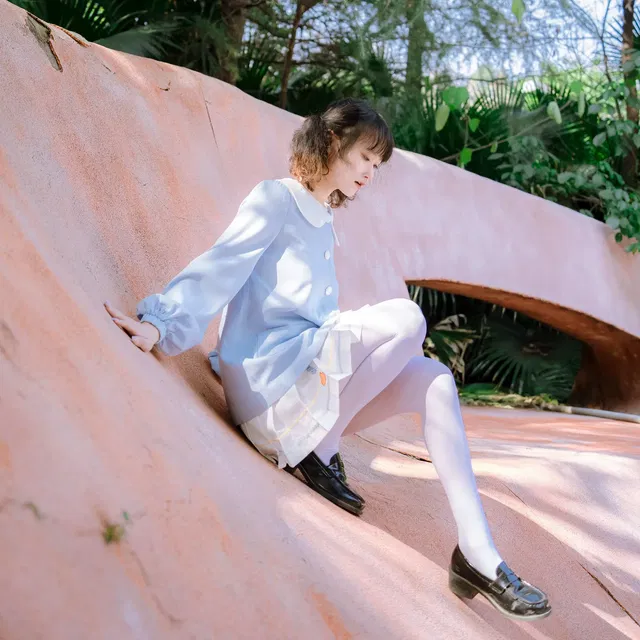 幼稚園の白糸ロリ春遊