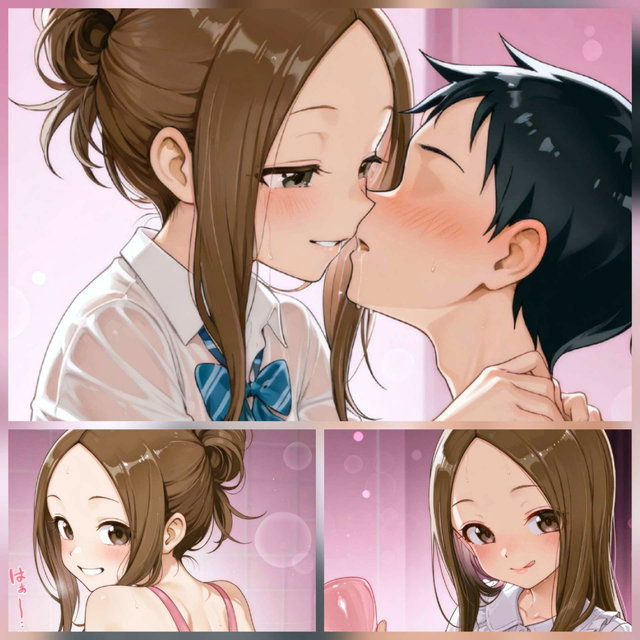 [AIイラストCG] 高〇さんと西〇のコスプレ遊戯 -ソープごっこ編-