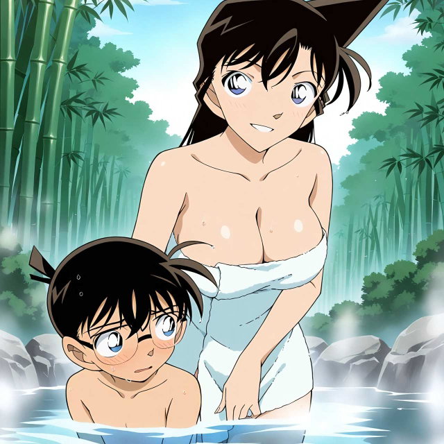 毛利蘭X柯南温泉/Mouri Ran X Conan onsen