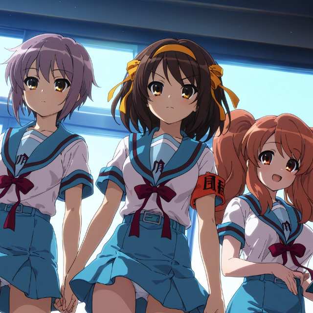 凉宫春日的忧郁-凉宫春日+长门有希+朝比奈实玖瑠 SuzumiyaHaruhiXNagatoYukiXAsahinaMikuru