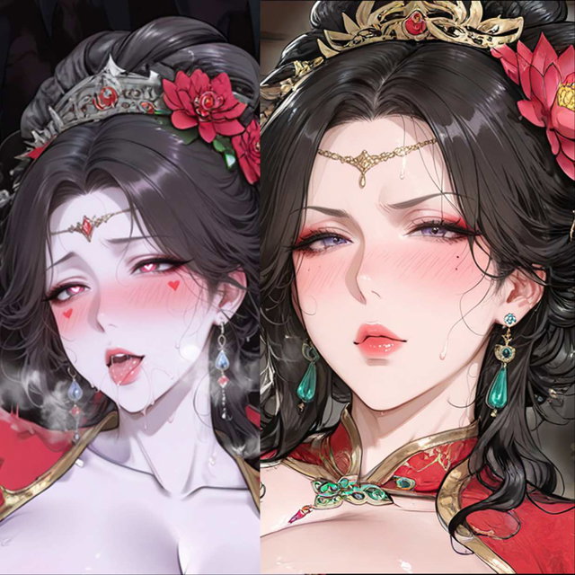 <🌙4期合集>花间玥16_1,16_2,16_3,(异色)+090花间玥(正常肤色)