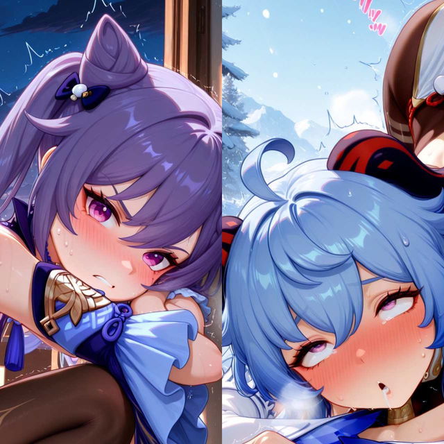 原神-甘雨+刻晴 Genshin-Ganyu+Keqing