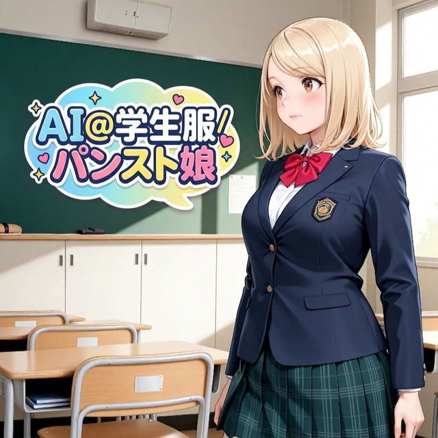 AI@学生服/パンスト娘