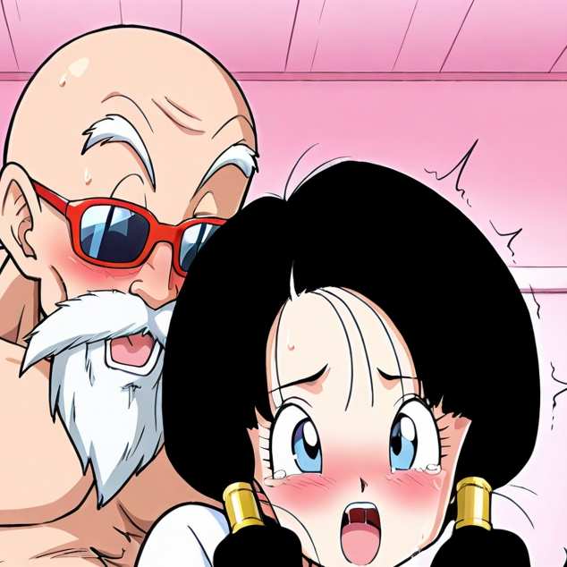 亀仙人xビーデル/Master Roshi x Videl