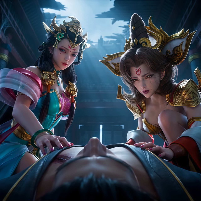 王者荣耀 杨玉环与武则天的双人调教