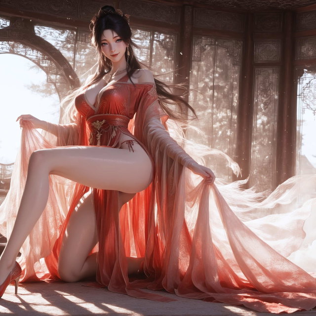 慕沛灵古风红衣插画｜260724｜62张PNG