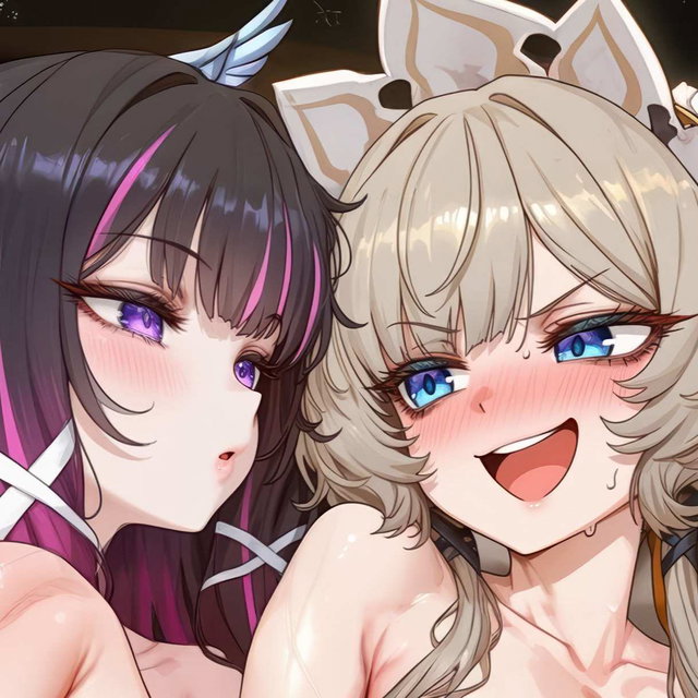 Columbina × Sandrone [futa × futa] 