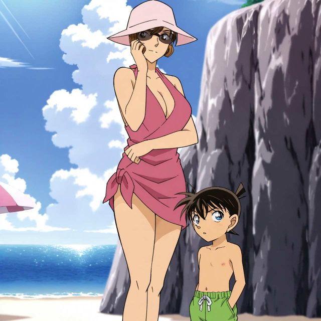 工藤有希子x幼年工藤新一/Kudo Yukiko X Conan