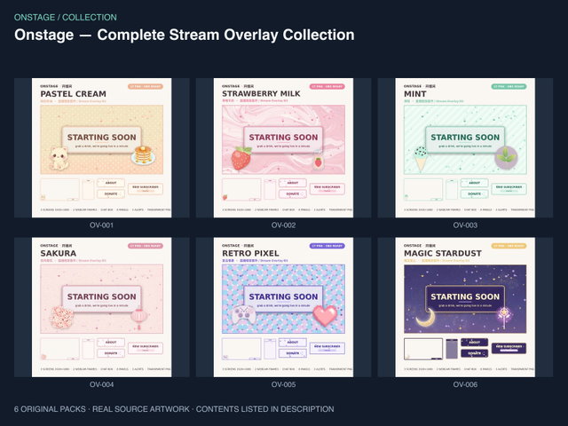 Onstage — Complete Stream Overlay Collection