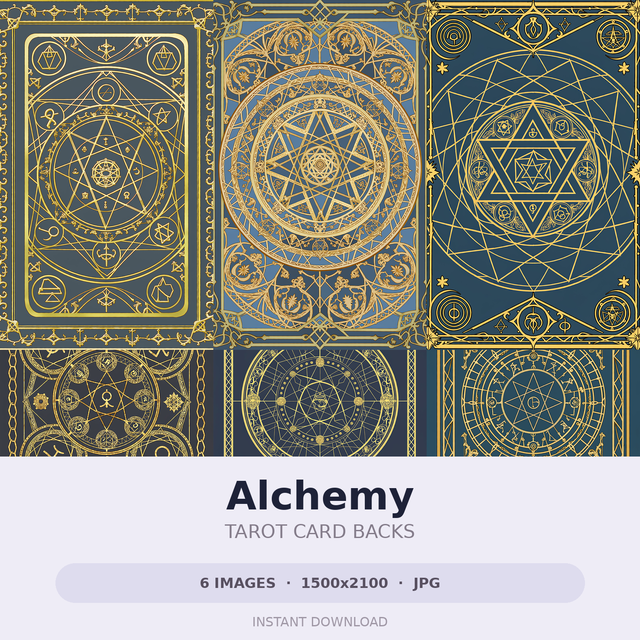 Alchemy — 6 Oracle Card Art | JPG