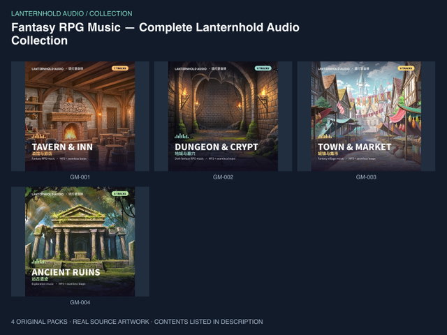Fantasy RPG Music — Complete Lanternhold Audio Collection